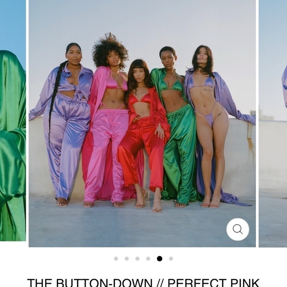 𝅺BARBIECORE Laina Rauma hot Pink pants Small club bed satin drawstring trouser - Picture 8 of 8